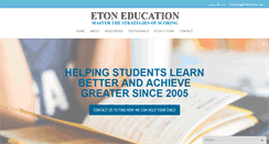 Desktop Screenshot of etontuition.com
