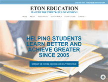 Tablet Screenshot of etontuition.com